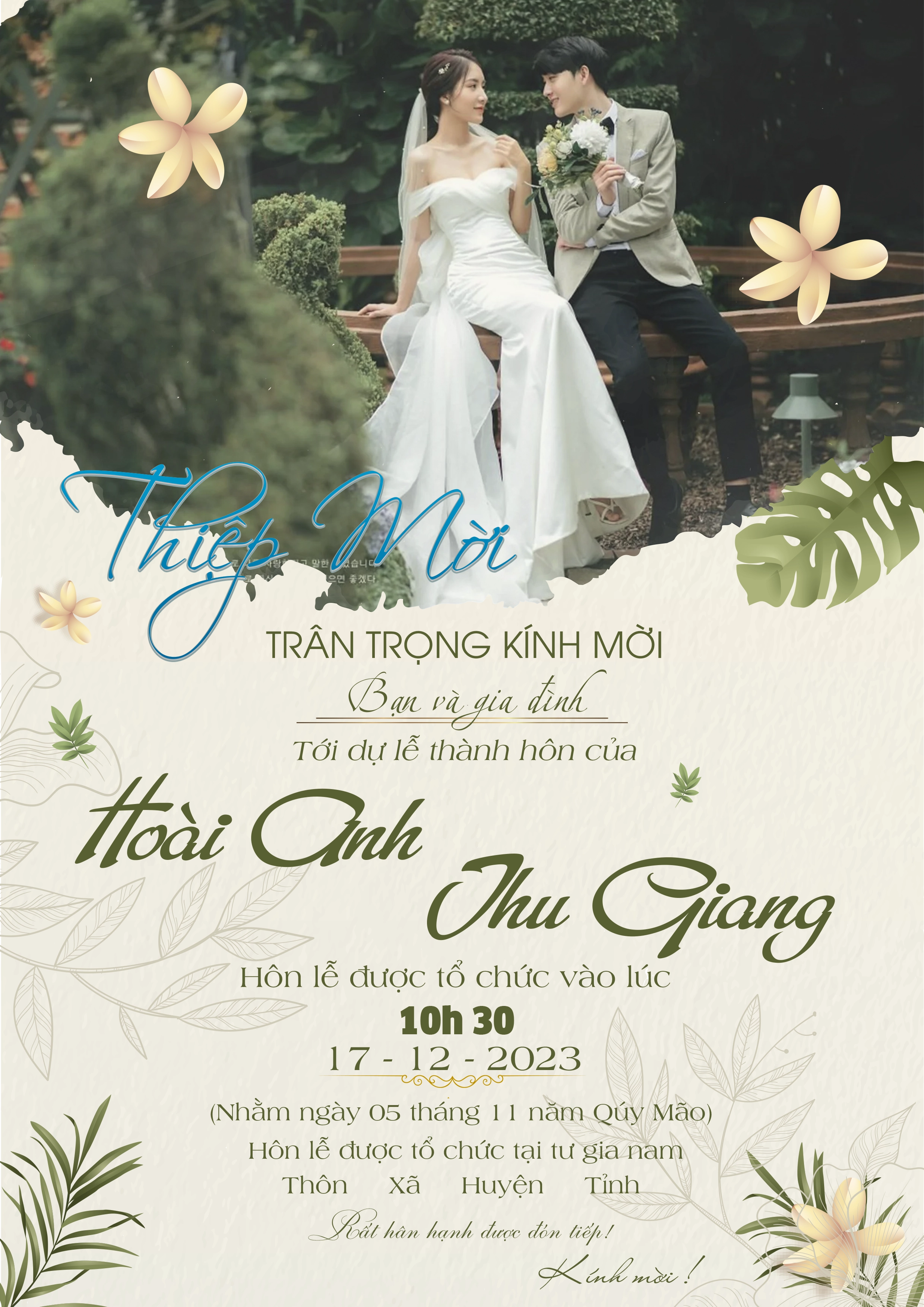 Thiệp cưới online - Phong cách sang trọng